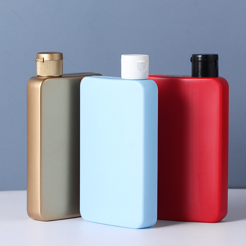 Custom Empty Dark Blue Red Golden  200ml Plastic Lotion Bottle Shampoo Bottle Tanning Oil Bottles with Flip Cap