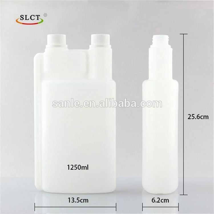 Plastic HDPE bettix bottles twin neck measuring plastic dosing bottle