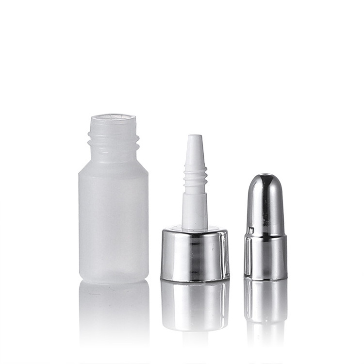 Pe Soft Extrusion Plastic Ampere Bottle Serum Drop Bottle 5 Ml10 Ml With Silver Ring