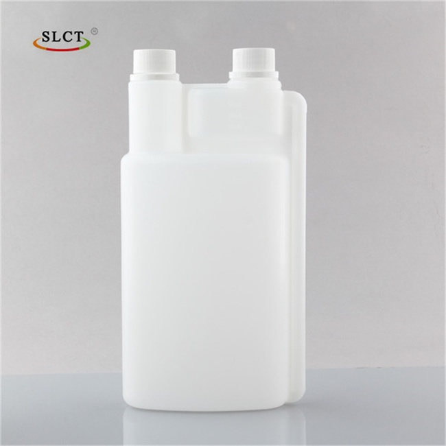 Plastic HDPE bettix bottles twin neck measuring plastic dosing bottle