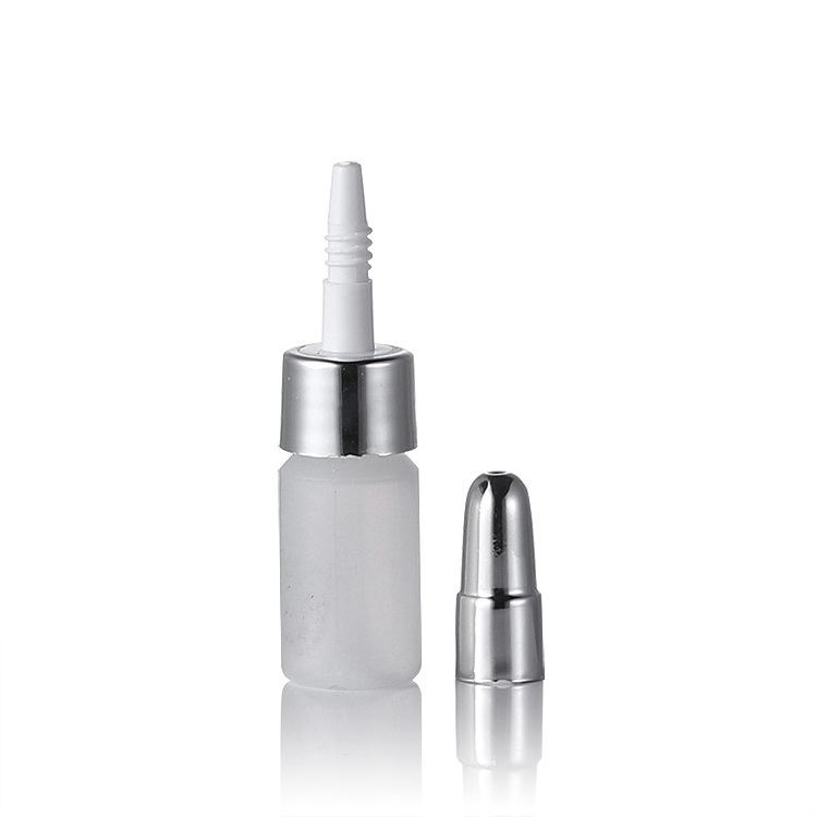 Pe Soft Extrusion Plastic Ampere Bottle Serum Drop Bottle 5 Ml10 Ml With Silver Ring