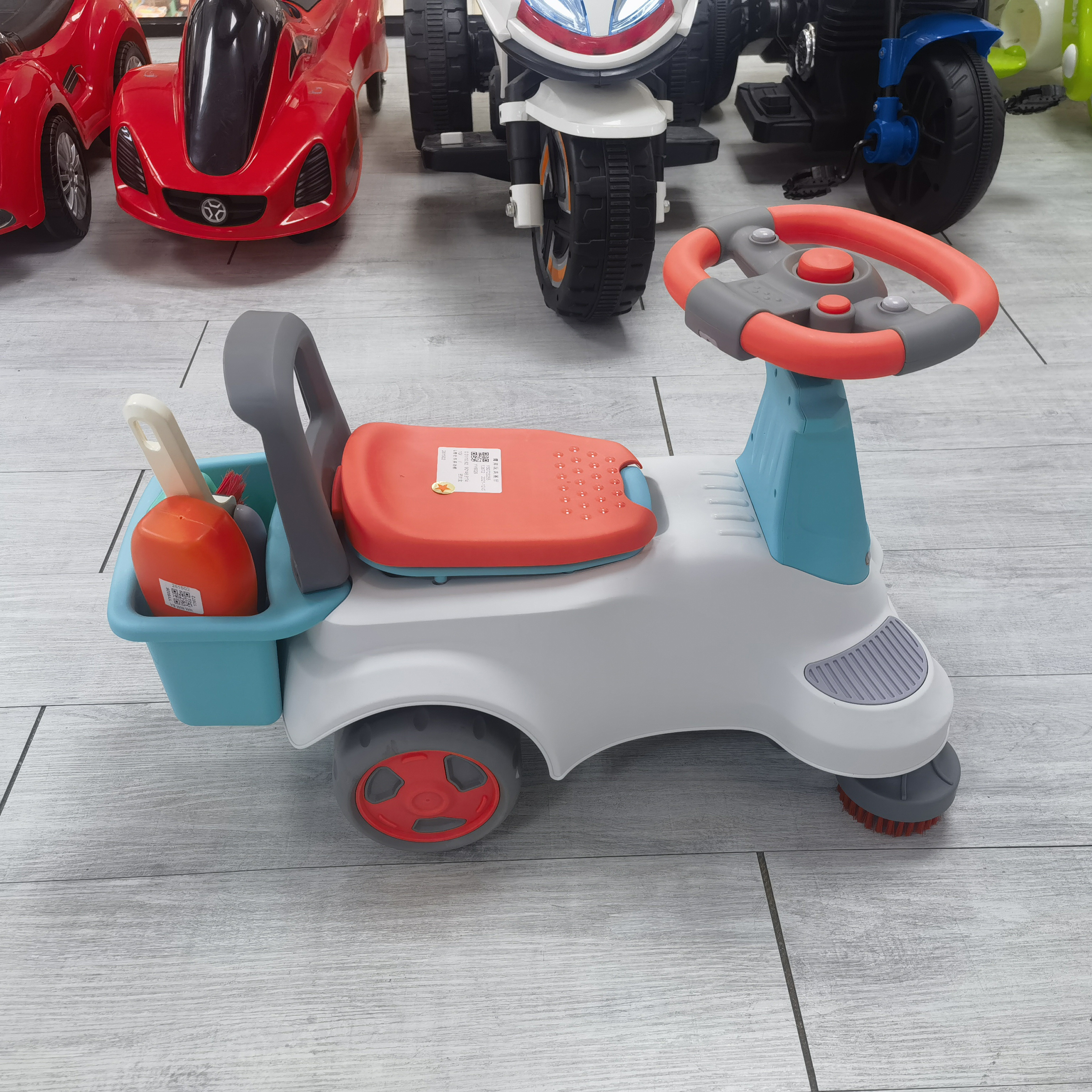 4 Wheels Riding Toys Ride On Car Educational Toys housework wash learning Children car  With Sound And Music