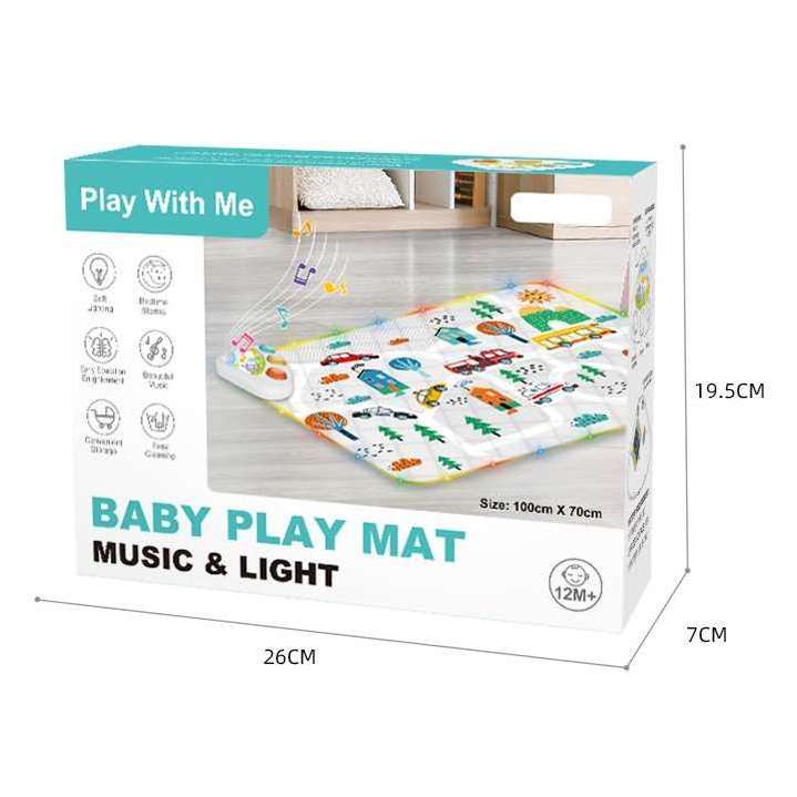 2024  Multi-functional Baby Music Play Mat Vacuum Packing Sleeping Game Baby Play Gym Mat With Piano