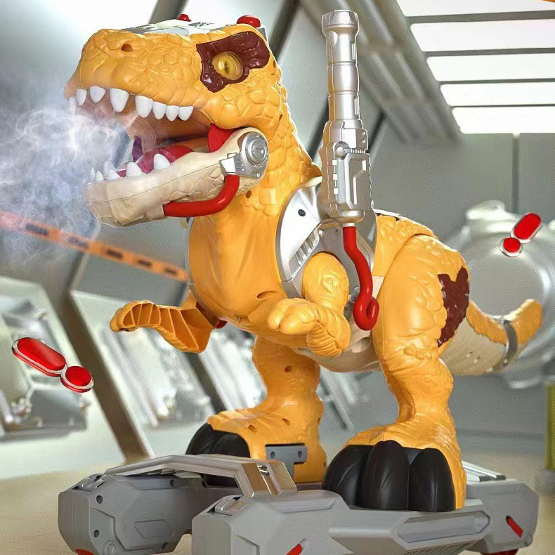 New Arrivals kids gliding ride on toy electric balance scooter Spraying ride -on Dinosaurs music and light