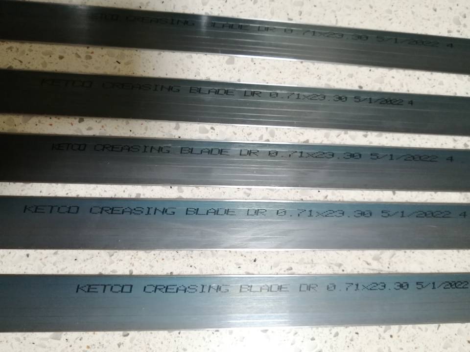 die blades for laser die making machine and the bending machine, cutting rule 2PT 23.80 937''