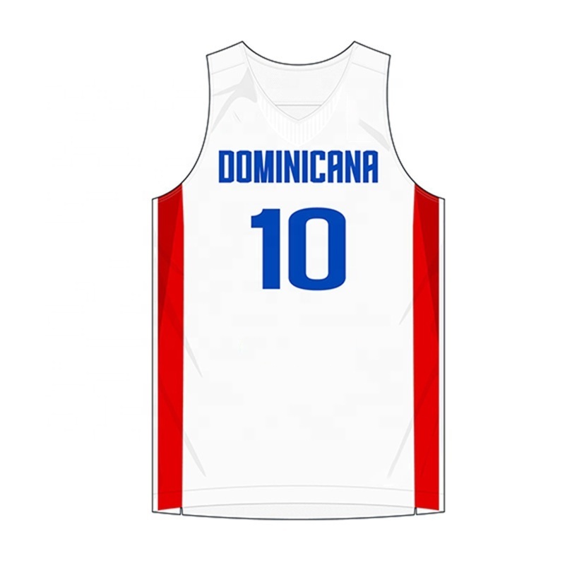 dominican republic dry fit simple design basketball jersey color blue customise basketball jersey