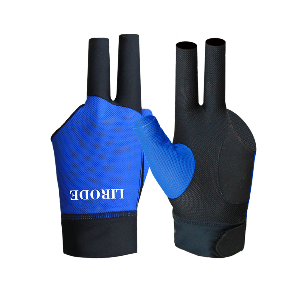 Billiard Gloves Manufacturers Wholesale low price 3 Finger Snooker Gloves Left or Right Hand Billiard Pool Cue Gloves