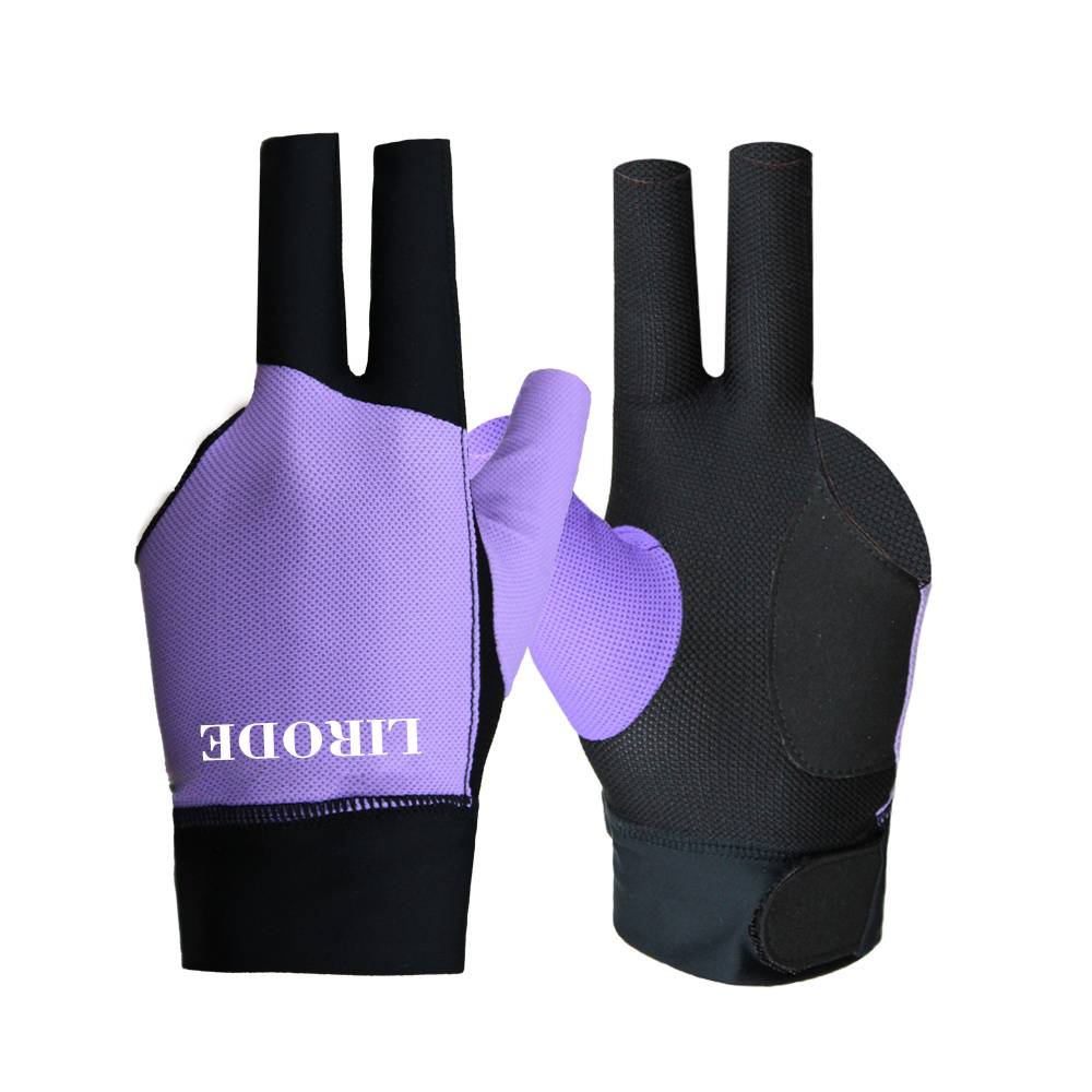 Billiard Gloves Manufacturers Wholesale low price 3 Finger Snooker Gloves Left or Right Hand Billiard Pool Cue Gloves