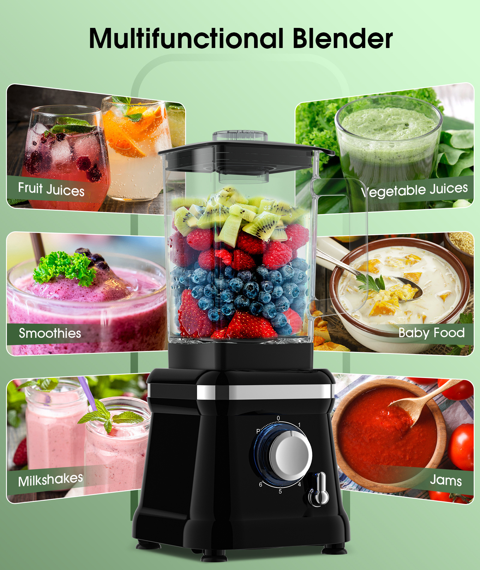 home appliances Food Blender Processor Shake Mixer Maker Electric Table Blender