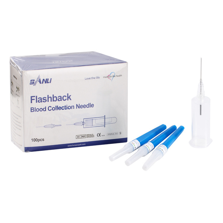 Disposable Medical Needle Visual Flashback Needle Multiple tube vacutainer blood collection consumables 18G to 23G