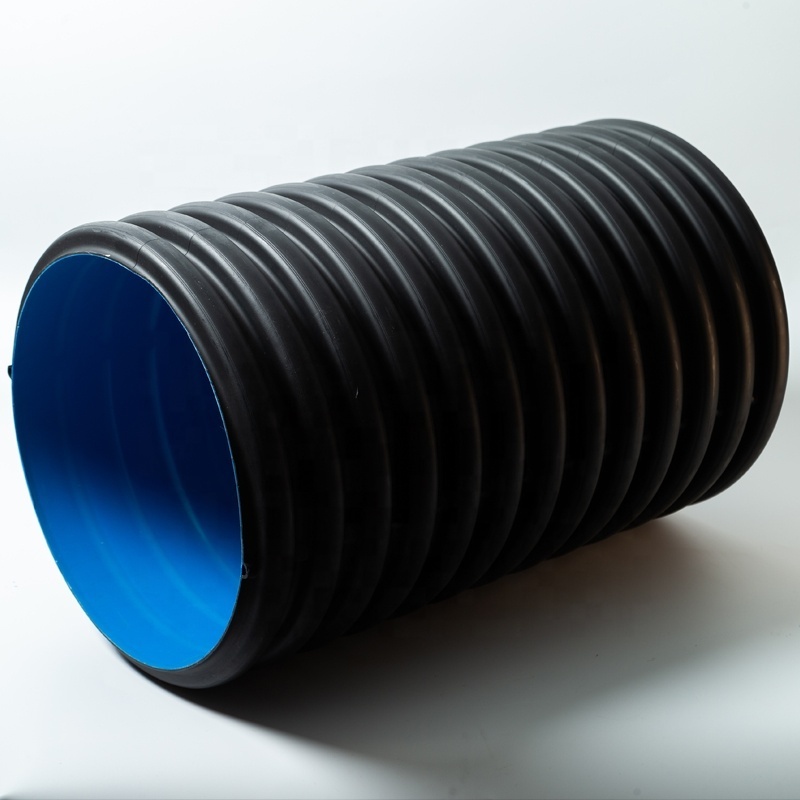 High Quality Large Diameter Drains Corrugated Pipe Plastic Tubes Sewage Drain Pipe For Drainage And Sewage Pipes