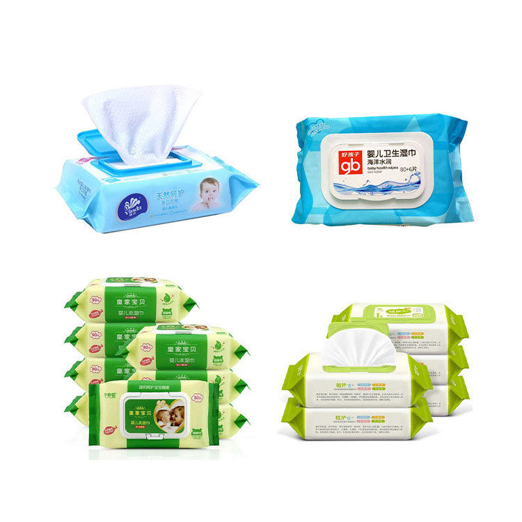 60-100pck/minute single sachet disposable baby wipes machine wet wipes line wet tissue making machine