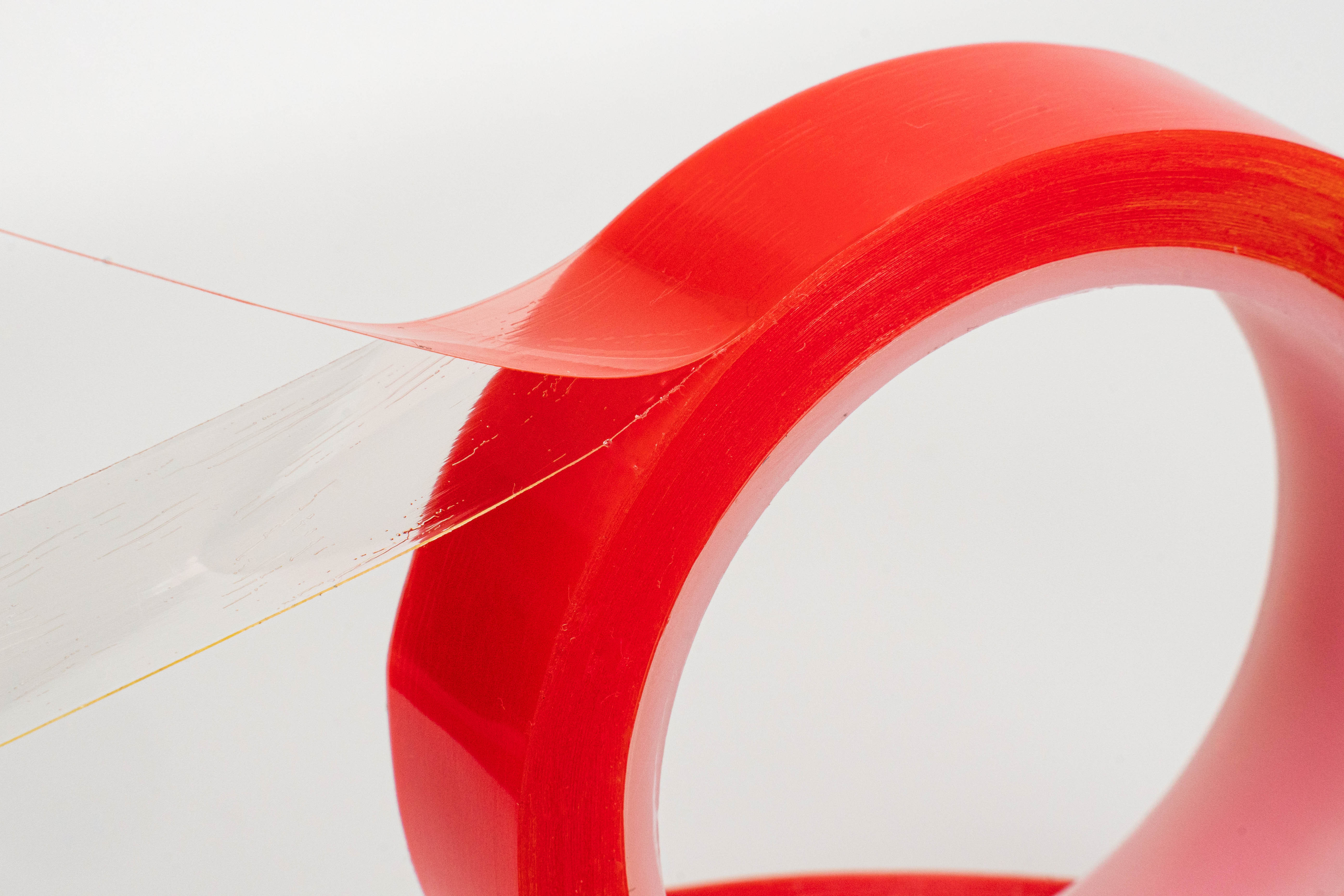 Glass Frame Splicing Super Glue Acrylic Adhesive Tape Transparent Polyester with Red Liner Double Sided PET Tape