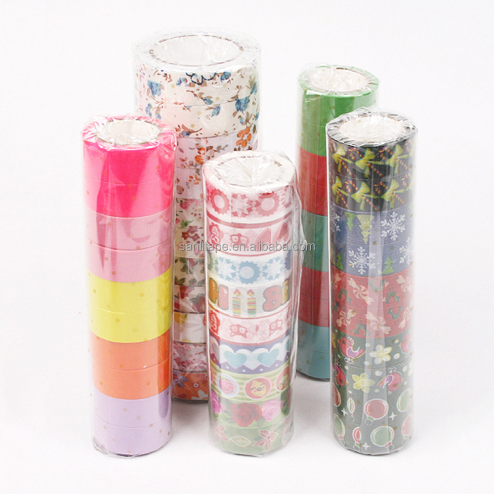 Customized Washi Masking Decorative Tapes for DIY Decoration Planner Scrapbooking Adhesive School Party Supplies  wholesale