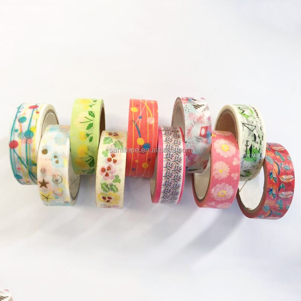 Customized Washi Masking Decorative Tapes for DIY Decoration Planner Scrapbooking Adhesive School Party Supplies  wholesale