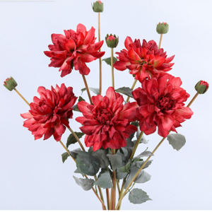 High quality home office wedding decoration artificial flower real touch 60cm long stem 20cm artificial gerbera