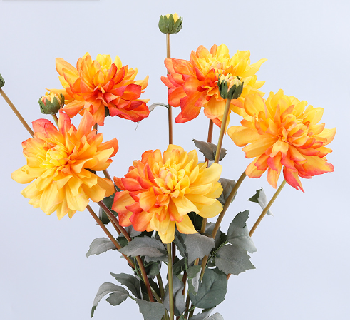 High quality home office wedding decoration artificial flower real touch 60cm long stem 20cm artificial gerbera