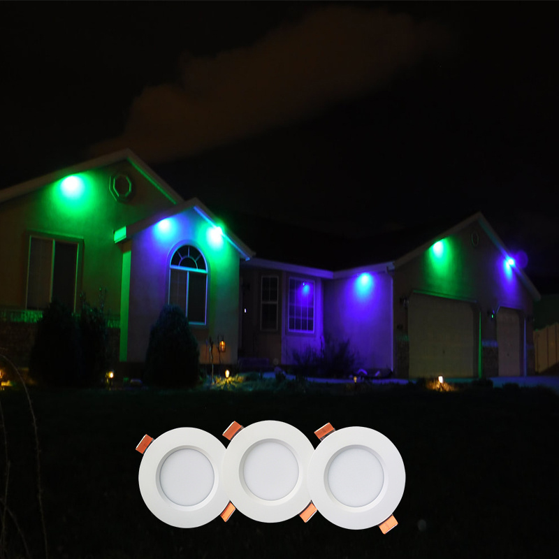 gouly UCS2904 permanent soffit holiday lights garden outdoor permanent christmas pixel led soffit spot light