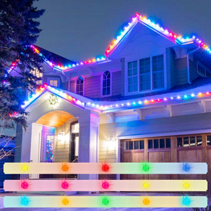 gouly smart wifi App Control Christmas Smart Rgb programmable  addressable Led Point pixel christmas permanent holiday  light