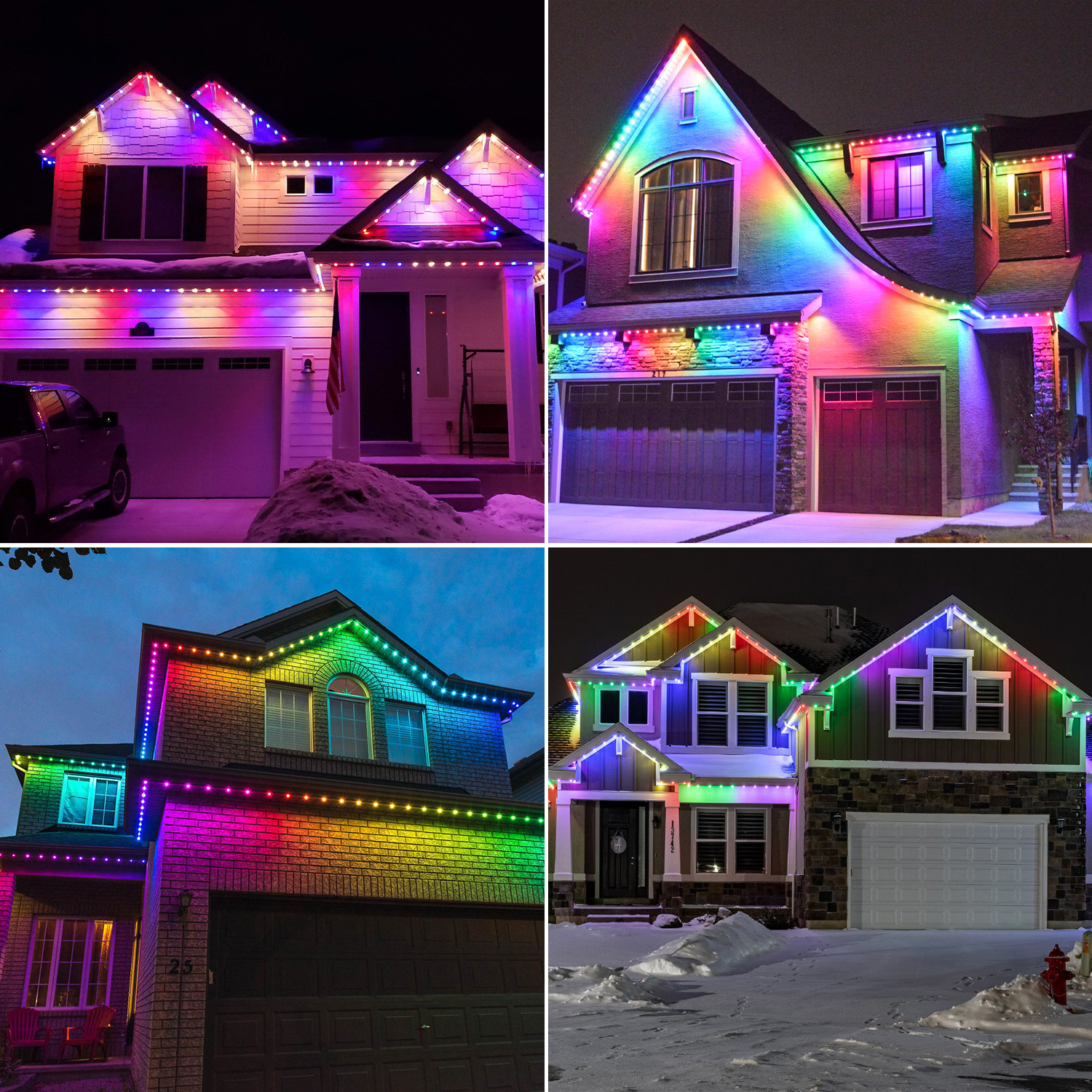 gouly Custom rgbw led pixel point lights 2904 landscape  rgb outdoor permanent christmas lights led for building roof