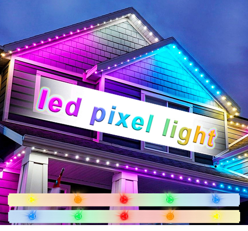 gouly Custom rgbw led pixel point lights 2904 landscape  rgb outdoor permanent christmas lights led for building roof