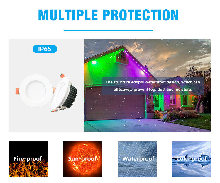 Hot sale permanent soffit holiday lights waterproof ip65 12v outdoor led garden light rgb