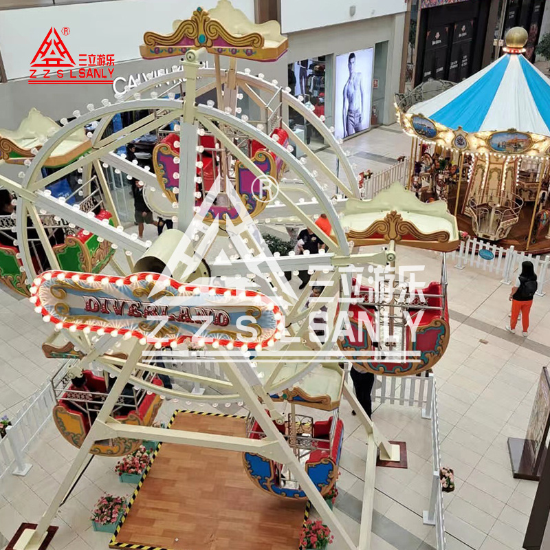 CE Certified Luxury Amusement Park Rides Equipment Shopping Mall Indoor Carnival Game Theme Kids Mini Ferris Wheel For Sale