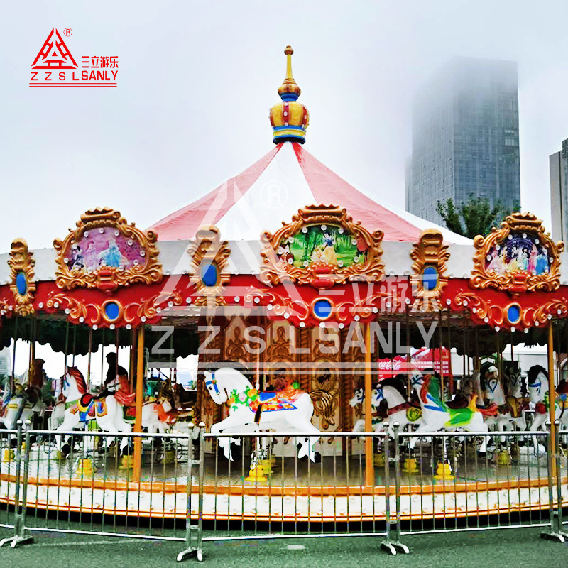 36 Seats Chinese Carousel China Fairground Carusel Amusement Park Rides Manege Large Carrusel Horse Merry Go Round Carousel