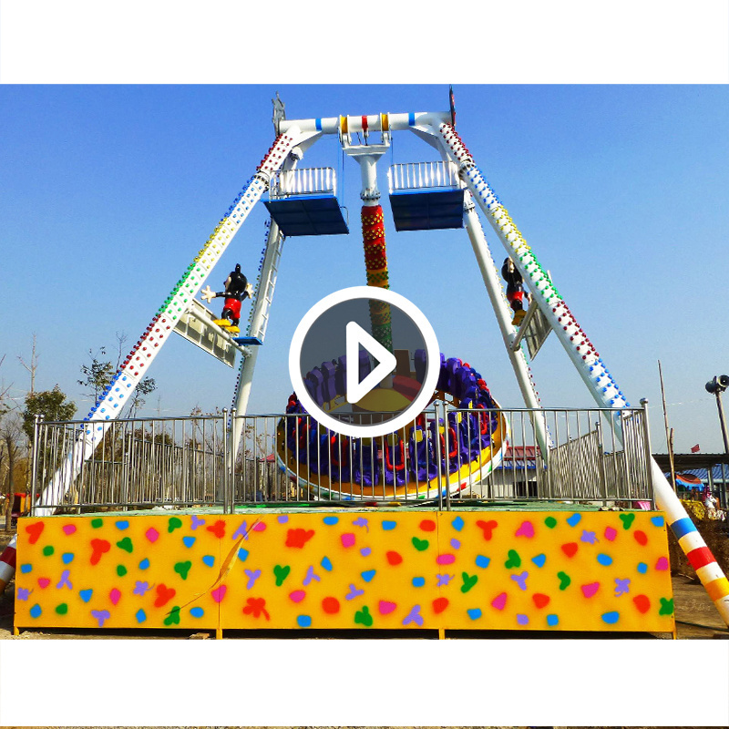 Large Theme Park Equipment Spinning Adults Carnival Game Giant Frisbee Thrill Amusement Park Swing Hammer Big Pendulum Rides