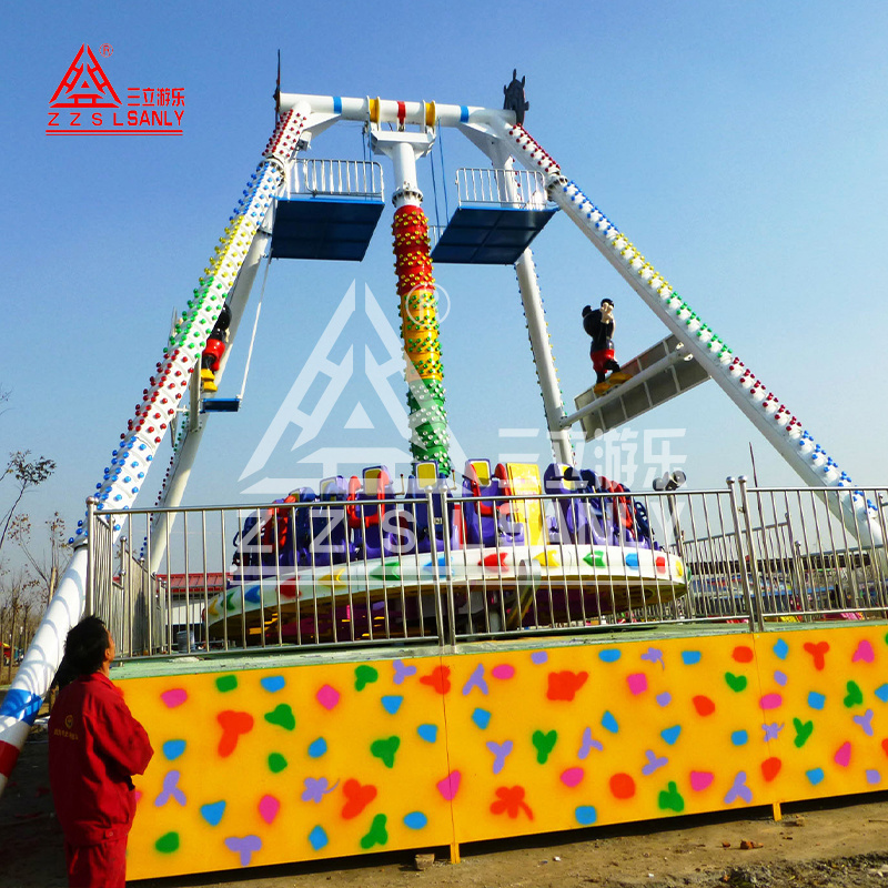 Large Theme Park Equipment Spinning Adults Carnival Game Giant Frisbee Thrill Amusement Park Swing Hammer Big Pendulum Rides