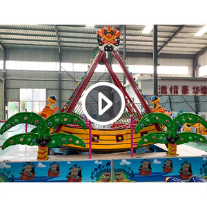 12 Seats Kiddie Carnival Games Theme Outdoor Funfair Amusement Park Kids Small Swing Viking Boat Mini Pirate Ship Rides For Sale