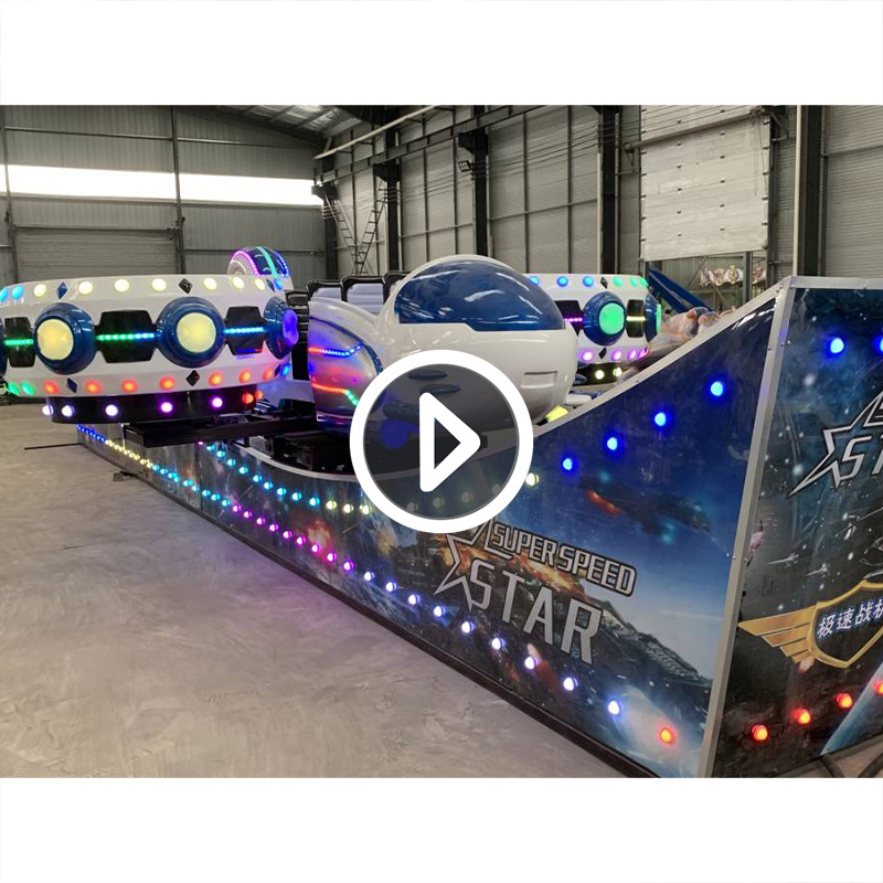 Popular Carnival Indoor Shopping Mall Attraction Funfair Attraction UFO Crazy Amusement Park Ride Flying Car For Adults Kids