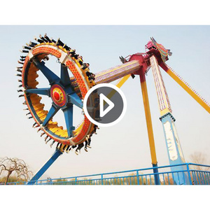 CE Certified Amusement Park Attraction Carnival Fun Fair Twister Meteor Hammer Thrill Giant Frisbee Big Pendulum Ride For Sale