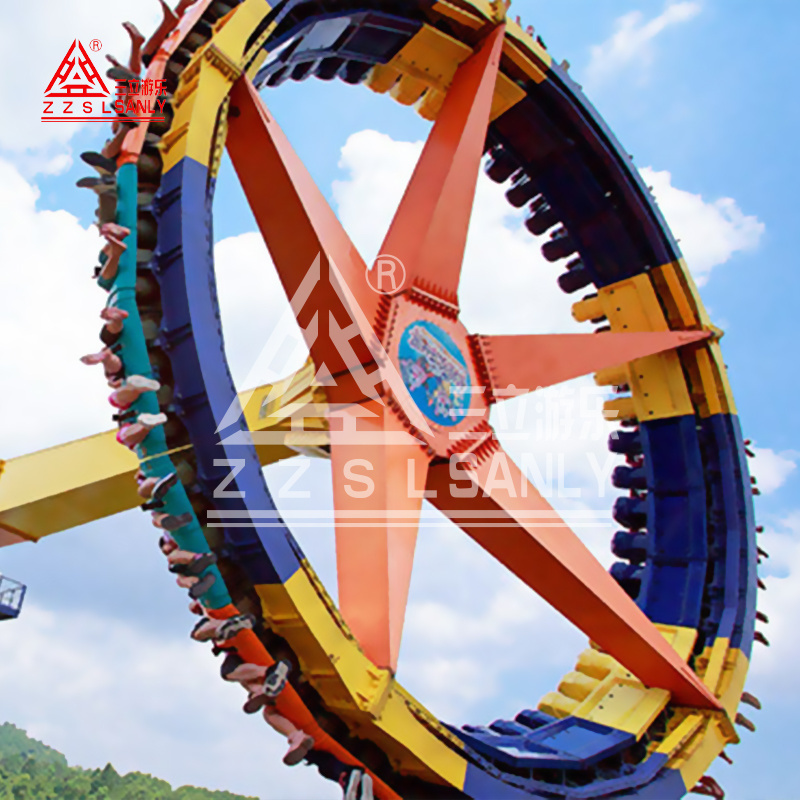 CE Certified Amusement Park Attraction Carnival Fun Fair Twister Meteor Hammer Thrill Giant Frisbee Big Pendulum Ride For Sale