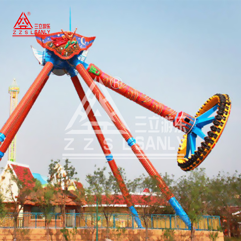 CE Certified Amusement Park Attraction Carnival Fun Fair Twister Meteor Hammer Thrill Giant Frisbee Big Pendulum Ride For Sale