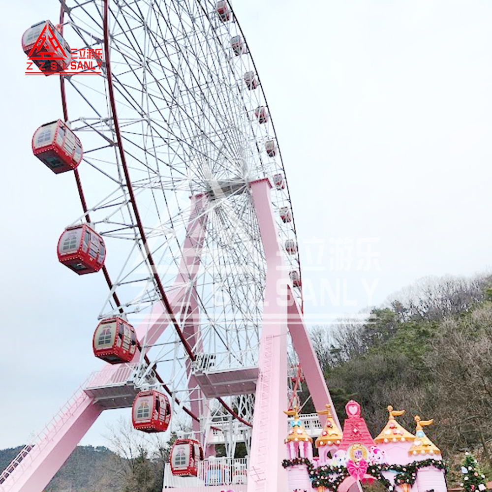 Factory Sale Large Outdoor Amusement Park Ride 30/42/46/50/65/88M Ferris Wheel With Air Conditioner