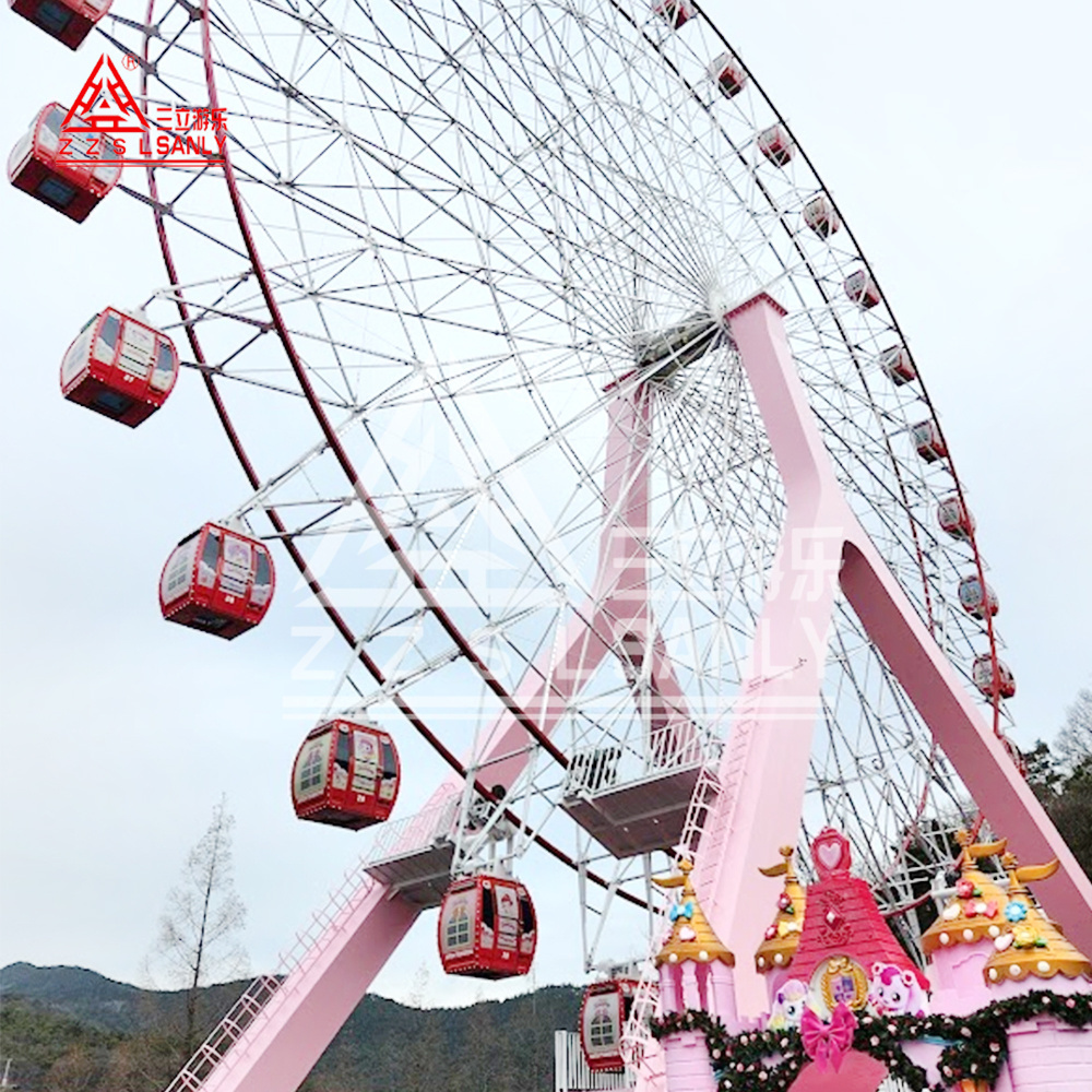 Factory Sale Large Outdoor Amusement Park Ride 30/42/46/50/65/88M Ferris Wheel With Air Conditioner