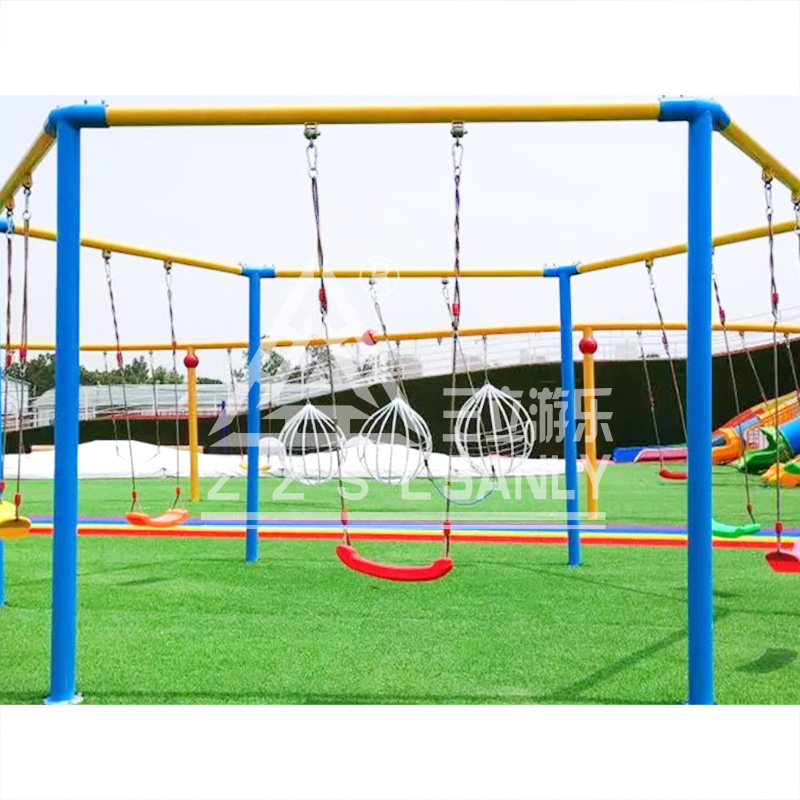 Funny Outdoor Playground Equipment Unpowered Amusement Equipment Commercial Kids Swing Chair Sets