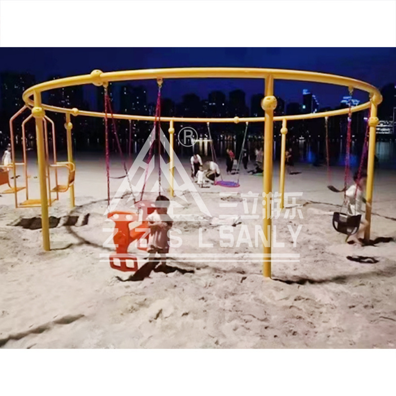 Funny Outdoor Playground Equipment Unpowered Amusement Equipment Commercial Kids Swing Chair Sets