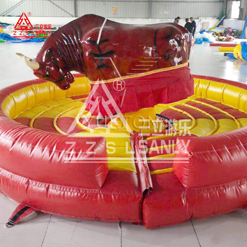 Inflatable Electric Rodeo Bull Custom Bull Games Amusement Park Equipment Mechanical Riding Bull For Sale