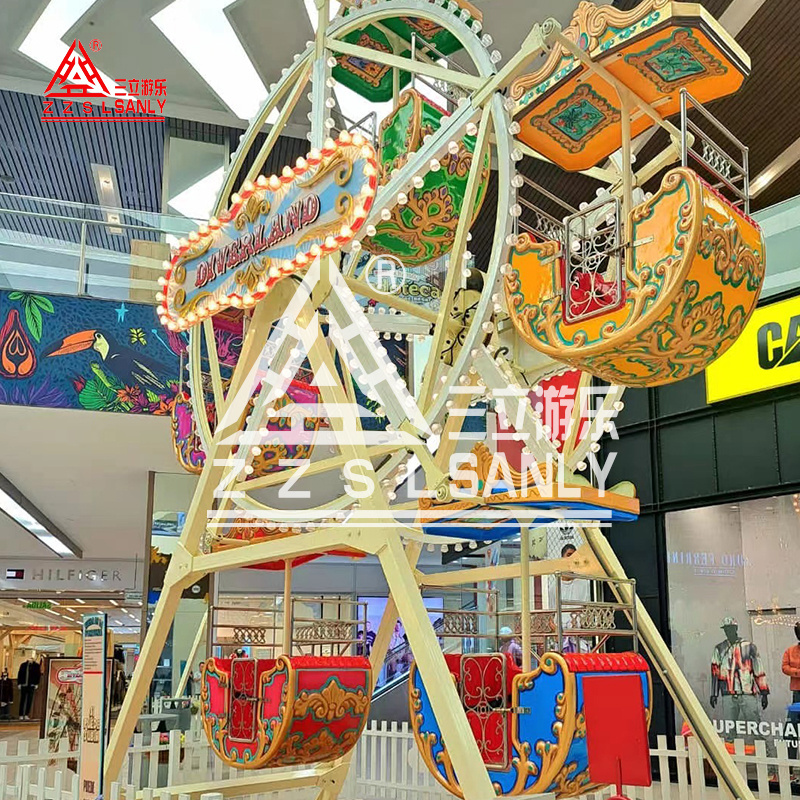 CE Certified Luxury Amusement Park Rides Equipment Shopping Mall Indoor Carnival Game Theme Kids Mini Ferris Wheel For Sale