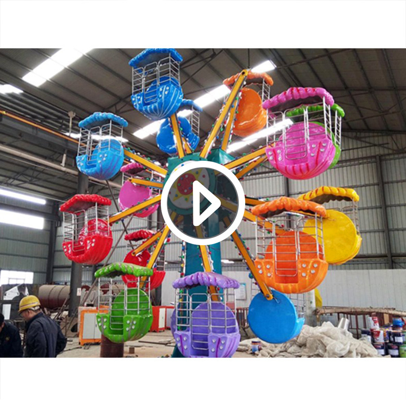 20 Seats Double Side Carnival Games Mini Ferris Wheel Playground Fun Kiddie Attractions Rotary Small Ferris Wheel For Sale