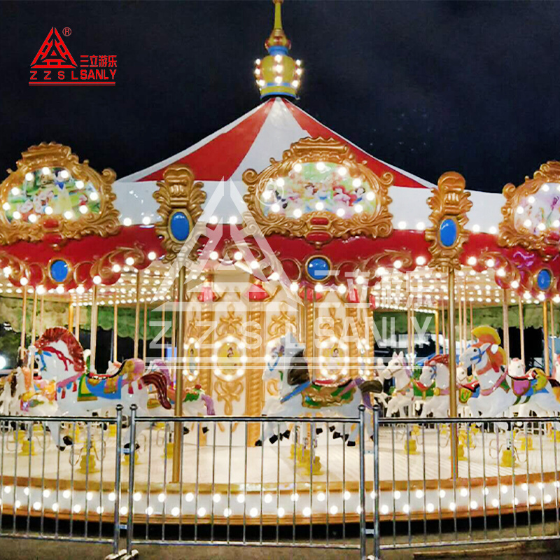 36 Seats Chinese Carousel China Fairground Carusel Amusement Park Rides Manege Large Carrusel Horse Merry Go Round Carousel