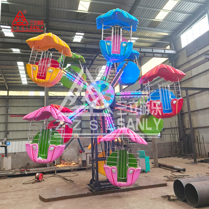 Double Side Carnival Games Children Fun Rides Mini Double Side 20 Seats Ferris Wheel Rides For Sale