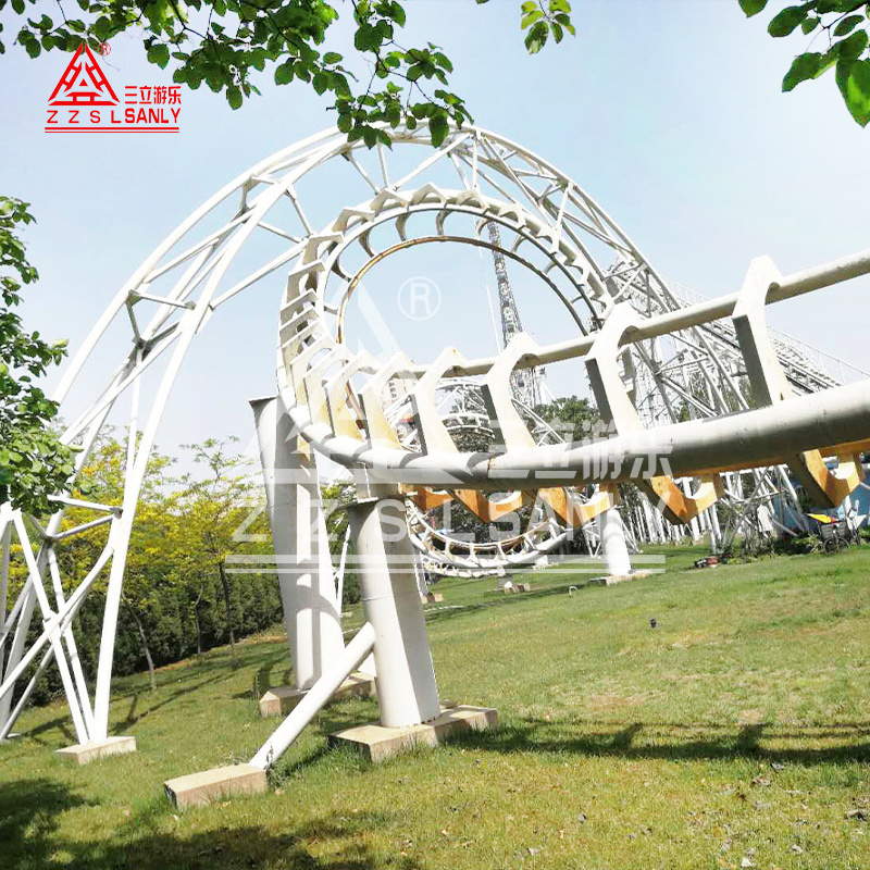 High Quality Theme Park Attraction Extreme Thrill 3 4 5 6 Loop Large Scale Amusement Park Rides Roller Coaster For Sale