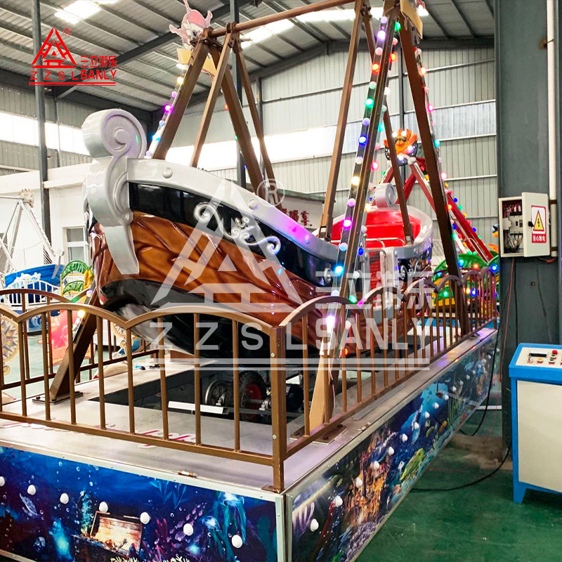 CE Certified Fairground Attraction Amusement Carnival Luna Park Rides Outdoor Kids Mini Swing Boat Viking Pirate Ships For Sale