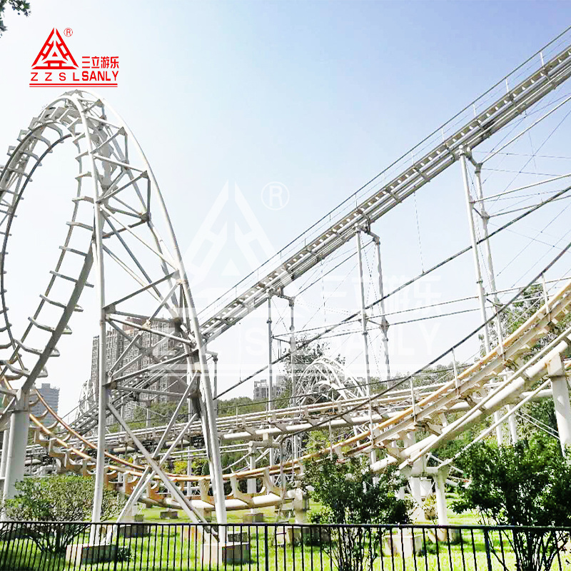 High Quality Theme Park Attraction Extreme Thrill 3 4 5 6 Loop Large Scale Amusement Park Rides Roller Coaster For Sale