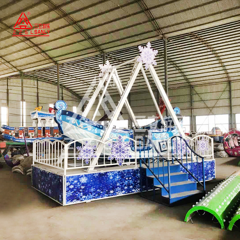 Cheap Price Mini Amusement Park Rides Flying Pirate Ship For Children Electric Theme Park Attractions Swing Viking Boat For Sale