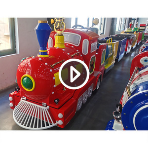 Outdoor Playground Happy Train Amusement Park Mini Trackless Train For Kids To Ride For Shopping Mall