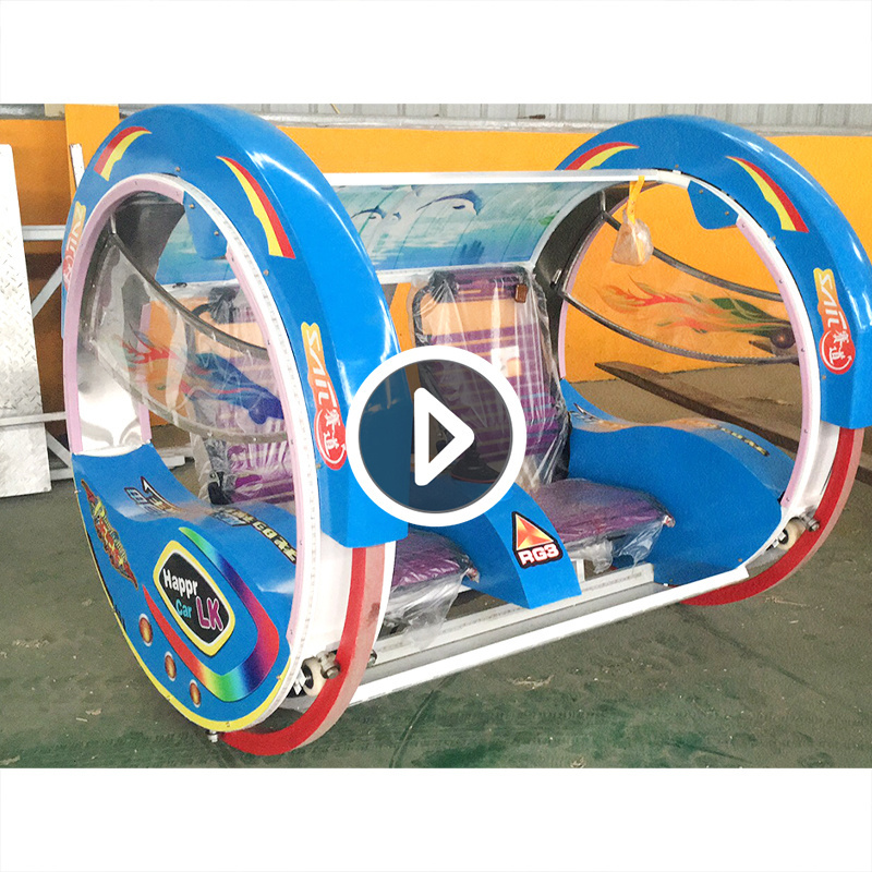 Popular Outdoor/Indoor Happy Balance Car Amusement Park 360 Rolling Electric Kids Car  Le Bar Car For Sale